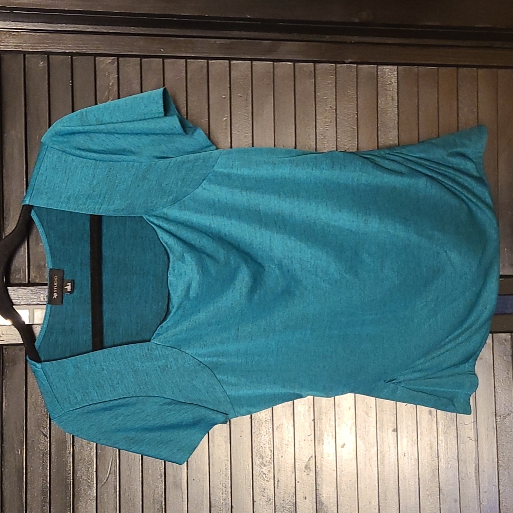 AB Studio, size large short sleeve woman's blouse
